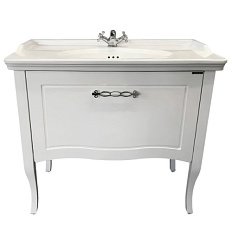 Тумба с раковиной напольная Comforty Павия 100 см с ящиком