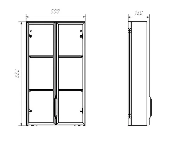 Шкаф подвесной Comforty Онега 50 см белый матовый 00-00017850CF (детальная фотография), по запросу