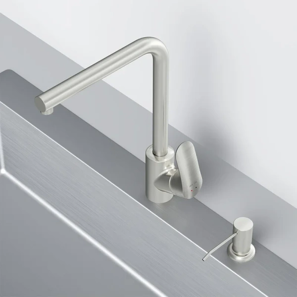 Смеситель для кухни Am.Pm Like сатин F8005D11 (детальная фотография), матовый хром