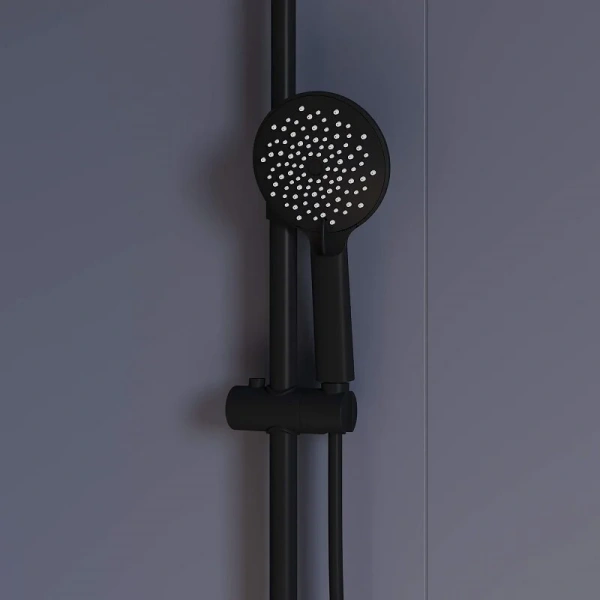 Душевая стойка RGW Shower Panels SP-25B черная 59140125-04 (детальная фотография), с изливом
