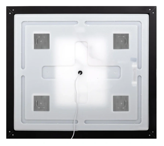 Зеркало с подсветкой BelBagno Kraft 110 см черное SPC-KRAFT-1085-685-TCH-WARM-NERO (детальная фотография), сенсорное