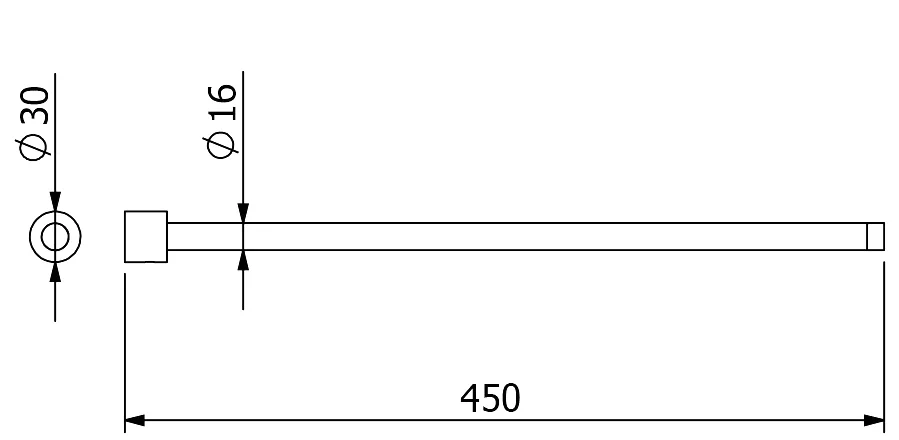 Полотенцедержатель Kludi Vela R хром 5897705S (детальная фотография), современные, hi-tech