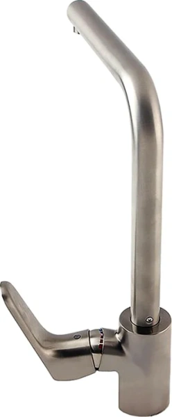 Смеситель для кухни Hansgrohe Focus M41 под сталь 31827800 (детальная фотография), высокие, округлая форма