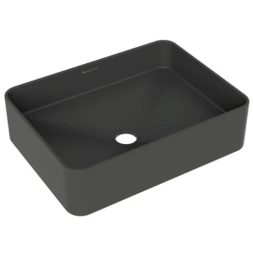 Раковина Aqueduto ESPIRAL 50 см черная матовая - фото 4