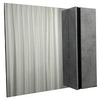 Зеркальный шкаф Comforty Эдинбург 90 см бетон светлый