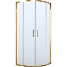 Душевой уголок профиль золотой стекло сатин Vegas-glass