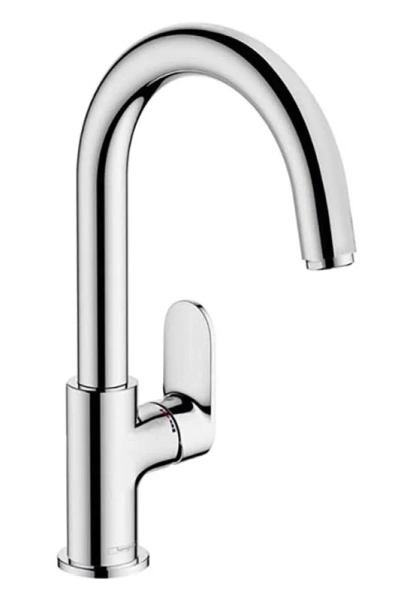 Смеситель для раковины Hansgrohe Vernis Blend хром с донным клапаном 71554000 (детальная фотография)