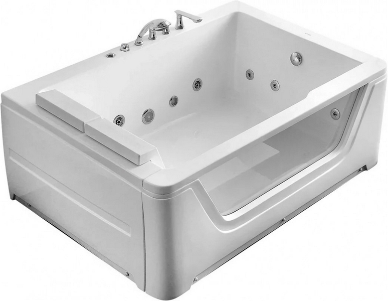 Ванна акриловая Gemy 172х121 см с гидромассажем G9226 B (детальная фотография)