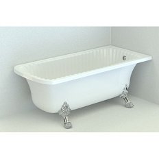 Ванна из искусственного камня Migliore Olivia Angolare 174х80 см фурнитура хром