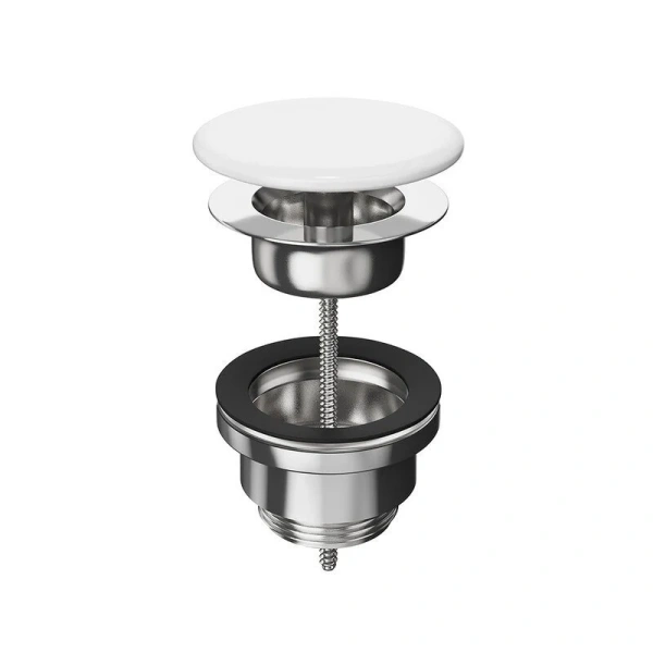 Донный клапан Kerama Marazzi Plaza с керамической крышкой DRR.1/WHT (детальная фотография)