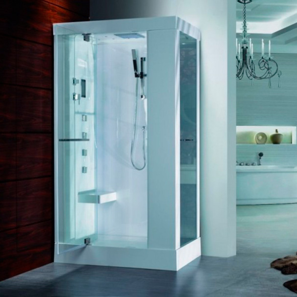 Душевая кабина Wasserfalle W-9801 (детальная фотография), прямоугольные