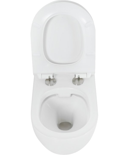 Унитаз подвесной Cezares Stylus безободковый CZR-513-TH-R (детальная фотография), белые