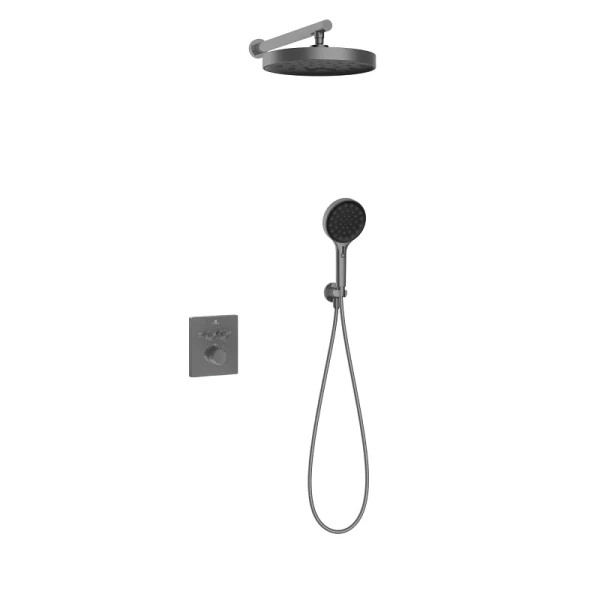 Душевой комплект Vincea Inspire вороненая сталь VSFW-3I21MT2GM (детальная фотография)