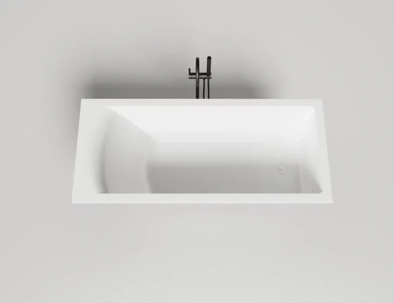 Ванна из искусственного камня Salini Cascata Kit 170x75 см встраиваемая, белый глянцевый 104313G (детальная фотография)