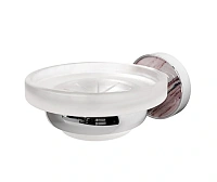 Мыльница WasserKRAFT Aland хром/горный мрамор