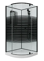 Душевая кабина Grossman Classic 100x100 см черный профиль