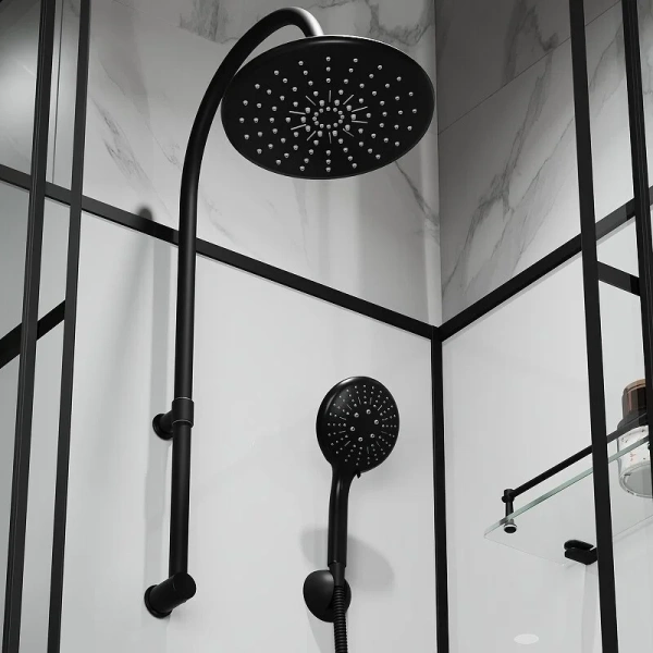 Душевая кабина Niagara Standart 100х100 см левая ST100/15QL/KL/BKT (детальная фотография), с раздвижными дверьми