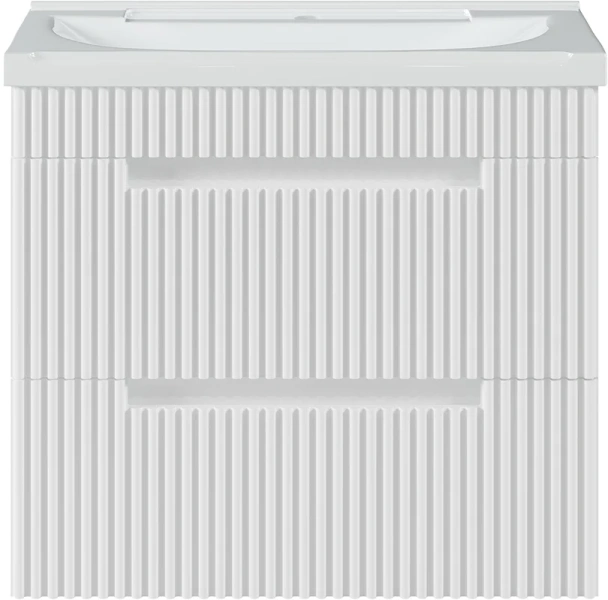 Тумба под раковину подвесная Brevita Ariana 60 см белая ARI-01060-0742Я (детальная фотография), подвесная, пристенная