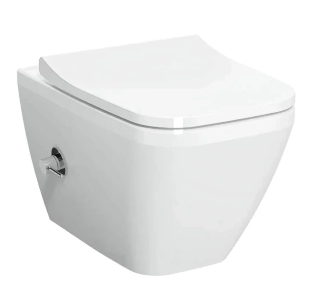 Унитаз подвесной с функцией биде Vitra Integra безободковый, крышка микролифт 7082B003-7209/191-003-009 (детальная фотография)