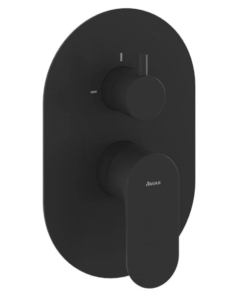 Смеситель для душа Ravak Eleganta черный матовый X070301 (детальная фотография)