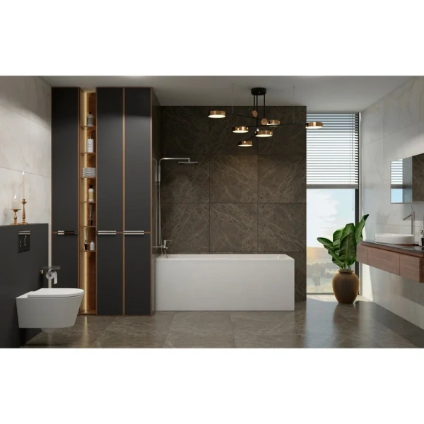 Ванна акриловая Lavinia Boho Rock 150x75 см белая 37070050 (детальная фотография), без гидромассажа, недорогие, маленькие