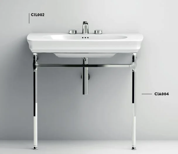 Раковина Artceram Civitas 90 см серая CIL002 34 00 (детальная фотография), прямоугольной формы