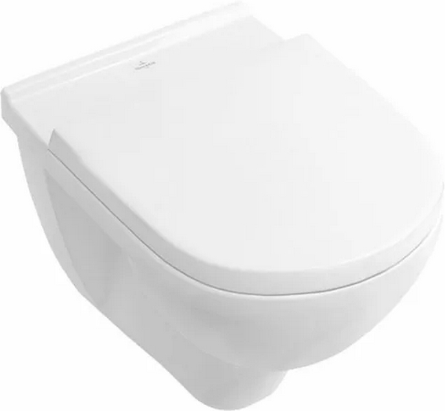 Унитаз подвесной Villeroy & Boch O.novo с покрытием CeramicPlus 5688H1R1 (детальная фотография)