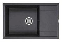 Мойка для кухни Paulmark Verlass 78 см черный металлик
