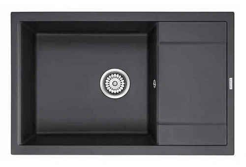 Мойка для кухни Paulmark Verlass 78 см черный металлик - фото 3