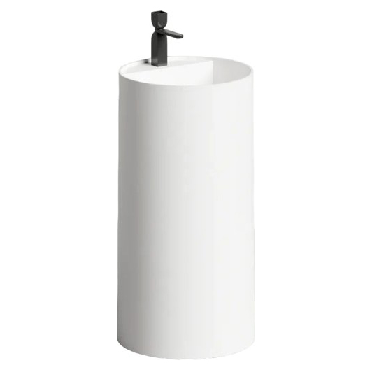 Раковина напольная Salini Armonia Round Top 01 белый матовый 130421TM (детальная фотография)