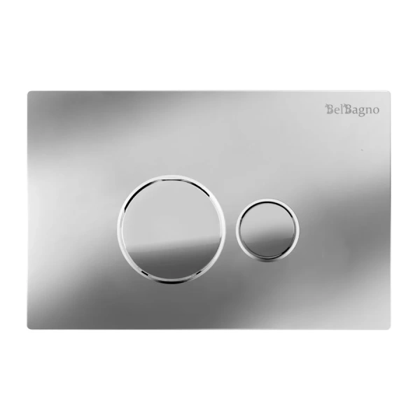 Инсталляция для унитаза BelBagno кнопка хром BB026/BB081CR (детальная фотография), с механическим сливом