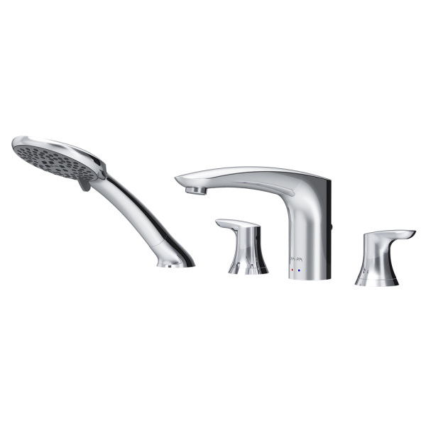 Смеситель для ванны AM.PM Like четырехсекционный хром F8001300 (детальная фотография)