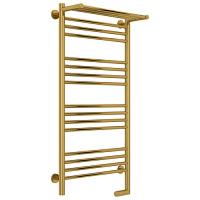 Полотенцесушитель электрический правый, с полкой цвет золото Сунержа Богема 2.0 1000х500