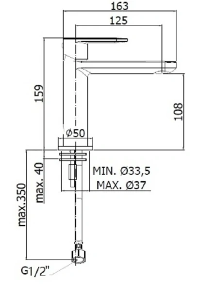 Смеситель для раковины Paffoni Candy хром CA071HCR (детальная фотография), для раковины