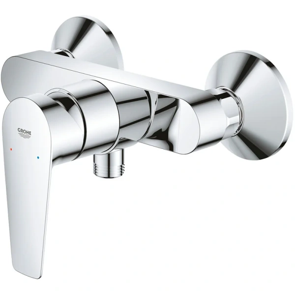 Смеситель для душа Grohe BauEdge хром 23635001 (детальная фотография), из латуни, округлая форма