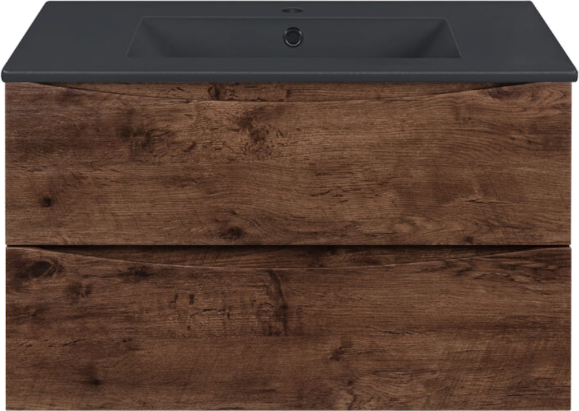 Тумба под раковину подвесная Vincea Mia 80,7 см R.Wood VMC-2MC800RW (детальная фотография), комплект (набор)