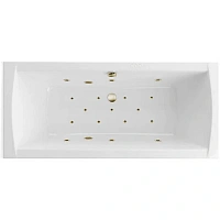 Ванна гидромассажная Excellent Aquaria Lux Relax 180 x 80 см, белый/бронза, WAEX.AQU18.RELAX.BR