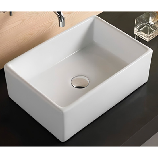 Раковина Velvex 46 см накладная 7072 (детальная фотография), современные, hi-tech