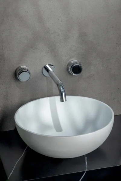 Смеситель для раковины Boheme Aura хром 152-2-CR-A (детальная фотография), классические, ретро, с кристаллами swarovski, с элементами стекла, декорированные