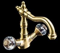 Смеситель для раковины Boheme Flora бронза