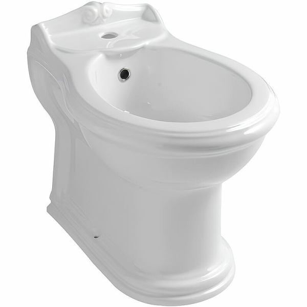 Биде напольное Azurra Jubilaeum белое JUBIT0B0000MBI/(JUB500/M bi)*1 (детальная фотография)