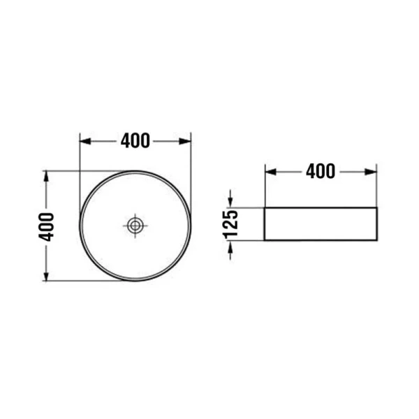 Раковина Vincea 40 см золото VBS-5GL05 (детальная фотография), современные, hi-tech