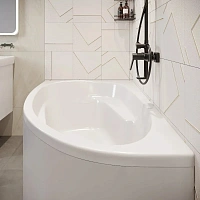 Ванна акриловая Diwo Валдай L/R 150 x 95 см, с каркасом, цвет белый, левая/правая, Щ0000055178/Щ0000055179/Щ0000055243