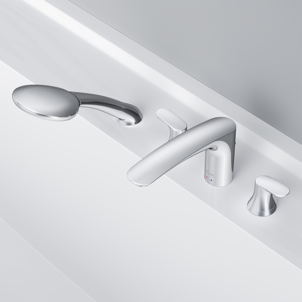 Смеситель для ванны AM.PM Like четырехсекционный хром F8001300 (детальная фотография), хром