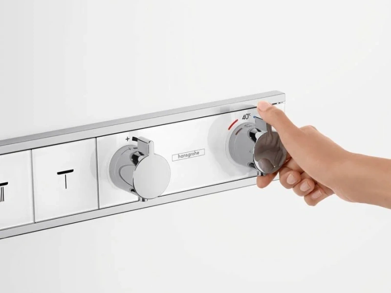 Смеситель для душа Hansgrohe RainSelect хром/белый 15357400 (детальная фотография), в наличии