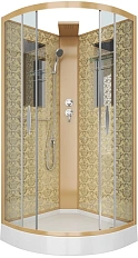 Душевая кабина Niagara Luxe 90х90 см золото