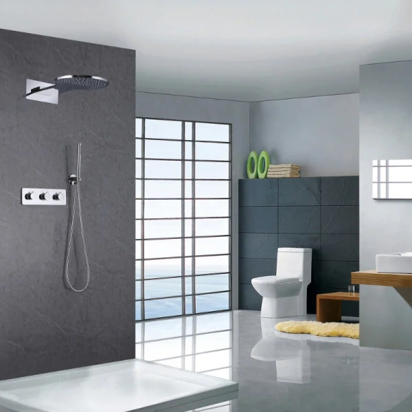 Душевой комплект Abber Wasser Kreis хром AF8151 (детальная фотография), душевые комплекты, наборы