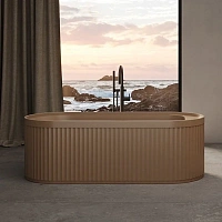 Ванна DEA Design Stripes DD8801 1710 1, 171 х 72 см, из искусственного камня, цвет dark camel matt