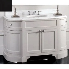 Тумба с мраморной столешницей, цвет полуглянцевый Dark Grey, мрамор Botticino Fiorito, Devon&Devon Season