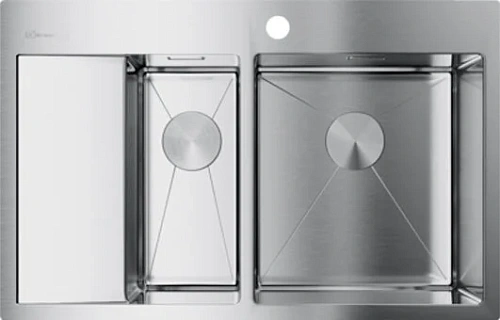 Мойка для кухни Omoikiri Akisame 78-2-IN-R 78 см нержавеющая сталь чаша справа - фото 1